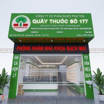 Thiết kế quầy thuốc số 177 - Phòng khám nha khoa Bạch Mai có gì ấn tượng?